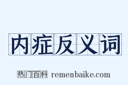 内症反义词是什么意思的图片